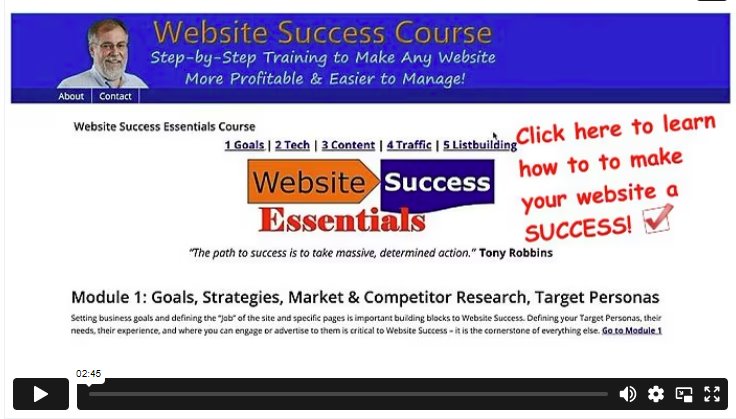 website success course