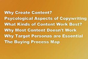 website copywriting content